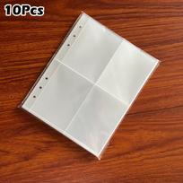 A5 Photocard Binder Sheets Transparent Photo Album Sleeves Photocard Holder 4pockets 10Pcs