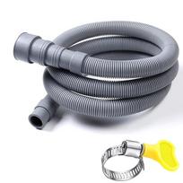 Grey Washing Machine Drain Hose Corrugated Extension Pipe New Washing Machine Tube 0.8m