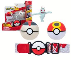 POKEMON Figurka Clip n Go Poke Ball Pas Repeat Ball, Timer Ball i Machop Seria 10 JAZWARES