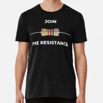 Prisijunk prie pasipriešinimo Marškinėliai S5XL Geriausi Marškinėliai Unisex Marškinėliai XL black