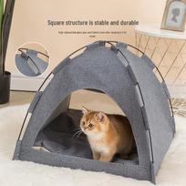 Pet Bed: Semi-Closed Breathable Tent for Dogs & Cats, All-Season Comfort for Small, Medium, Large Pets M pilka