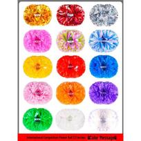 Cheerleader Pom-poms Colorful Handheld Flower Balls for Dance and Cheer Performances multi