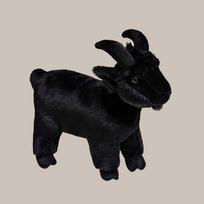 Realistic Black White Goat Plush Doll Squishy Fluffy Farm Animal Stuffed Toy Lifelike Sheep Plushies Gift For Farm Animal Lovers 30cm black