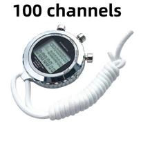 Shock-resistant LCD Chronograph Digital Timer Sport Stopwatch  Athletic Competitions 100 channels sidabras