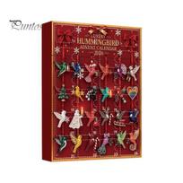 Christmas Advent Calendar 2026, 24 Days Countdown with Acrylic Theme Hanging Ornaments Ornaments, Collectible Gifts for Holiday Home Party Tree Decor E brown