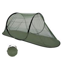 Boats Shape Tent Single Outdoor Camping Mosquitoes Mesh Tent Breathable Hand Throwing Extended Net for Camping, Fishing 1 gray