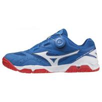 Mizuno Wave Medal Sp4 Žemi Stalo Teniso Batai Unisex Batai Mėlyni Raudoni 81GA211222 43 blue