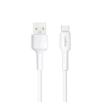 maXlife MXUC-13 data transfer and charging cable | USB-A to USB-C | 15W | 1m | white