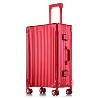 KIYERSY Aluminum Frame Carry-On Luggage red