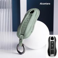 Pagaminta iš Alcantara Aukštos kokybės automobilio rakto dėklas, dangtelis Porsche Panamera Spyder Carrera Macan Cayman Cayenne 911 970 981 991 718