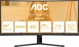 AOC CU34B3E Curved 34" 3440x1440/21:9/300cd/m2/4ms HDMI, DisplayPort, USB, Audio out