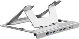 No Name Conceptronic DONN35S Laptop Stand with 7-in-1 USB-C Docking Station, HDMI 4K60Hz x 2, GbE, USB-C 5Gbps, USB-A 5Gbps x 2, 100W USB PD