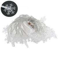 Kalėdinės lemputės girlianda snaigės formos, maitinama baterijomis, snaigė miegamojo, sodo, vestuvių, gimtadienio dekoravimui 1.5M 10LED,1PC gray