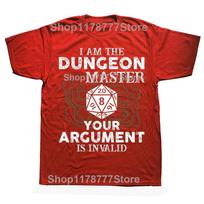 Funny Dungeons and Dragons Dungeon Master T Shirts Cotton Streetwear Short Sleeve Birthday Gifts Mens Clothing Oversized T Shirt S red