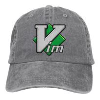 Linux Operating System Tux Penguin Multicolor Hat Peaked Womens Cap VIM Personalized Visor Protection Hats One Size gray