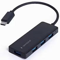 Gembird Hubs Gembird 4-port USB-C 4xUSB 3.1 (Gen 1) Black UHB-CM-U3P4-02