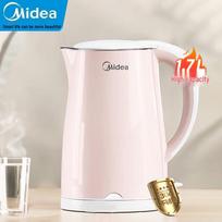 Midea 1.7L Double-Layer Anti-Scald Electric Kettle CN plug (adapter included) white