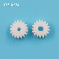 17Z 0.5M POM Plastic Gear OD=9.5mm 17 Teeth DIY Repair Parts 172B 173A Pinion 2.03mm white
