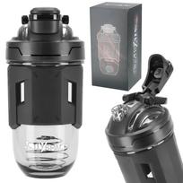 Tritan sports bottle shaker for nutritional supplements 700 ml - black