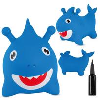 Kids Baby Shark Inflatable Bouncer Blue