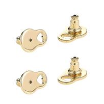 Sturdy Copper Earring Backs For Studs Secure Hold Comfortable Fit For Drooping Ear Relief 4 Pieces auksas