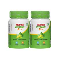 Nutrela Vitamin B12 Plant Based Supplement for Men & Women 30 Veg Capsules (Pack of 2)