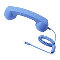 Retro linijos telefono ragelis Daugiafunkcis fiksuotojo ryšio imtuvas Laidinis su C tipo sąsaja Analoginiams telefonams ir kompiuteriams raudona