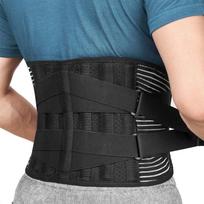 Kvėpuojantis dvigubo suspaudimo fitneso juosmens diržas prakaitavimą skatinančiai juosmens atramai M (Waist 75-95cm) black