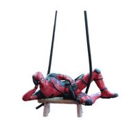 Anime automobilio veidrodžio pakabukas Deadpool papuošalai Automobilio funkcinis galinio vaizdo veidrodžio pakabukas automobilio interjero dekoravimui Kalėdinė dovana black
