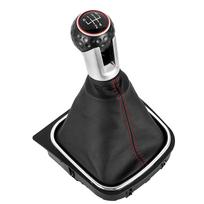 Pavarų perjungimo svirtis VW Golf 5 MK5 R32 GTD GTI Golf 6 MK6 R20 2004-2013 automobiliui, rankenėlė su gaiteriu ir bagažinės dangčiu black