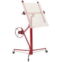 3353mm Drywall Lift, Heavy-Duty 68 kg Sheetrock Hoist with Adjustable Telescoping Arm, Lockable Wheels, Drywall Lifter Panel Jack Hoist Tools Ideal