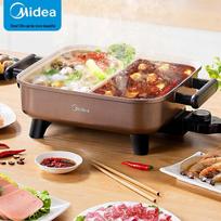 Midea Divided Electric Hot Pot & Multi-Cooker CN plug (adapter included) black