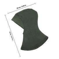 Black Full Cover Inner Hijab Cap Adjustable Muslim Hijab Neck Cover Scarf Bonnet Perfect for Islamic Ramadan Shawl Arab Long tamsiai pilka spalva