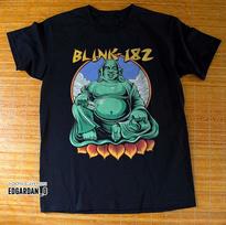 Blink-182 Buddha Punk Rock Music Unisex Black T-shirt XL blue