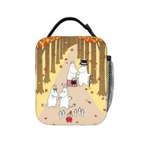 The MOOMINS Night Insulated Lunch Bags Cooler Bag Reusable,Lunch Container  Portable Tote Lunch Box Food Handbags Beach  Outdoor One Size beige
