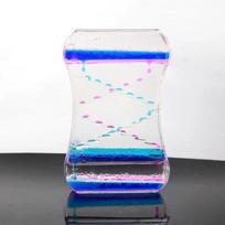 Hourglass Timer Mixed Color Two-color Oil Drop Ladder Liquid Water Oil Drop Creative Decoration Birthday Gift Timer Home Decor white