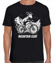 Mountain Bike Mountain Goat Riding Biking Sarcastic Funny Gift Black T Shirt 433 Unisex T-Shirt M white