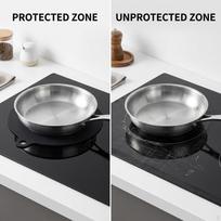 Mat for Induction Hob, Heat And Scratch Resistant. 24cm gray