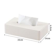 Elegantiška odinė servetėlių dėžutė - Stilingas, vietą taupantis dizainas namams, viešbučiui, automobiliui ar biurui Includes Packaging Box white