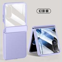 For Xiaomi Mix Flip Case Luxury Electroplating Leather Hinge Cover ForXiaomi Mix Flip Shockproof Bumper Camera Protection Shell For Xiaomi Mix Flip violetinė