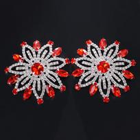 Shining Flower Rhinestone Sexy Lingerie Nipple Jewelry for Women Crystal Bra Chest Pad Bikini Beach Dance Body Jewelry One Size sidabras