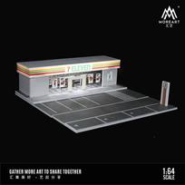 LaikasMikro+DaugiauMeno 1:64 automobilio diorama stovėjimo aikštelė LED žibintai transporto priemonių vitrina kolekcijos vitrina jungtis automobilių parduotuvės modeliai white
