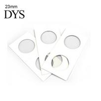 100Pcs Cardboard Flip Display Storage Holder for 20.5/23/25/27.5/31.5/35mm Coin 23mm white
