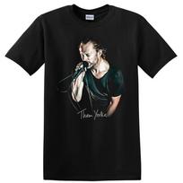 Thom Yorke T Shirt Alternative Rock Singer Portrait Music Tee L black