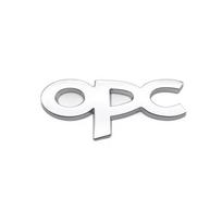 3D Metalo OPC LINE Emblema Automobilio Šoninis Sparnas Galinis Ženklelis Priekinės Grotelės Lipdukas OPEL Zafira b Corsa d Insignia Mokka Regal Astra G Wf1 sidabras