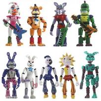 9 vnt./rinkinys FNAF figūrėlės Sundrop su judamais sąnariais Mielas lokys Bonnie Foxy veiksmo figūrėlė Modeliniai žaislai Vaikams Gimtadienio dovanos black