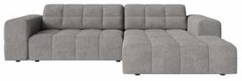 Kampinė sofa Cosmopolitan Design Chicago Eden 18, šviesiai pilka sp., dešininė, 167 x 234 cm x 78 cm