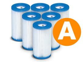 Intex 29000 A tipo popieriniai baseino siurblio filtrai, 6 vnt.