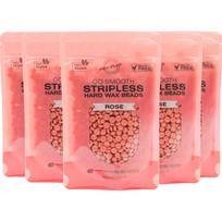 RIO Hard Wax Beads Rose vaško granulės depiliacijai 5x100 g