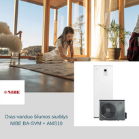 Oras-vanduo šilumos siurblys NIBE Split BA-SVM(E) + AMS10